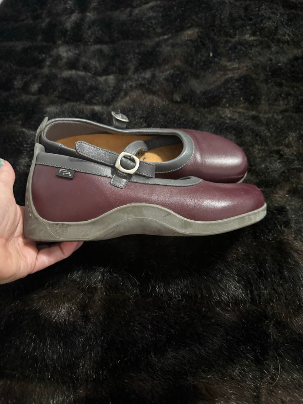 Footprints By Birkenstock red  Brown Classic Leather Mary Jane Shoes 38 7.5 - Picture 3 of 5
